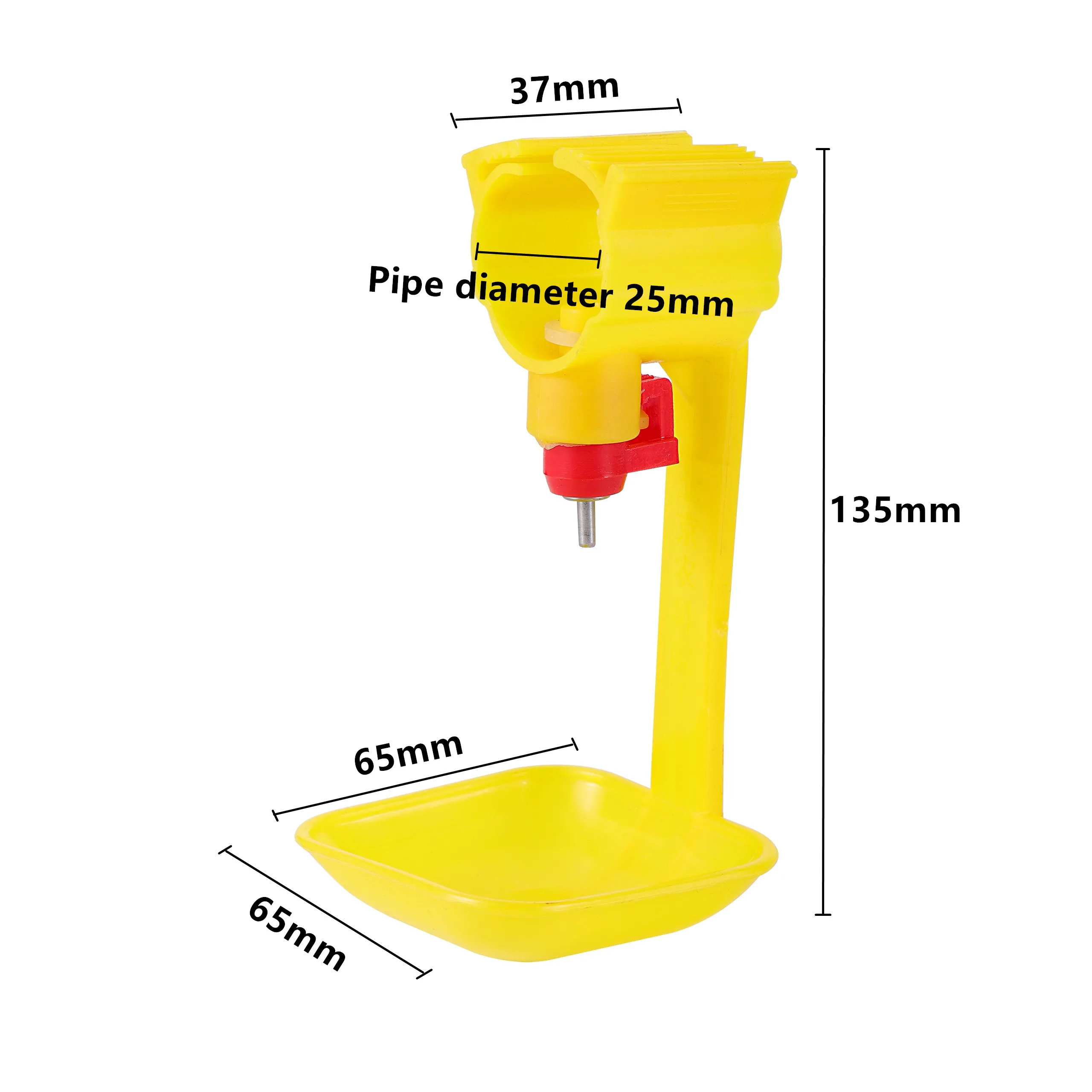 Chicken Water Drinking Cup Automatic Chicken Water Nipple Drinker Cup For 25mm pipe diameter Poultry Feeding Tools 5 Pcs