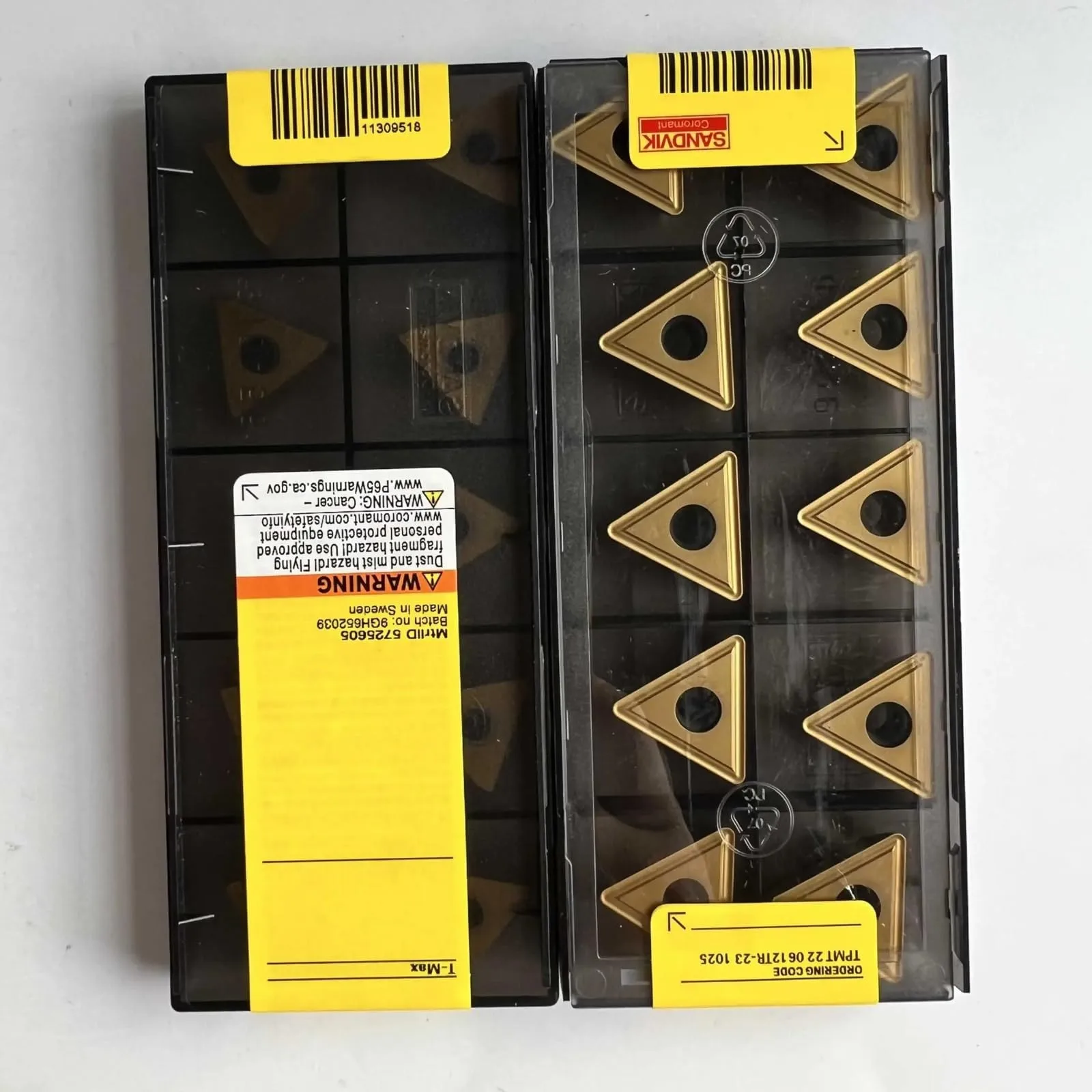 

Original SANDVIK / TPMT220612TR-23 1025 / Hard alloy CNC Blade 10 Pcs