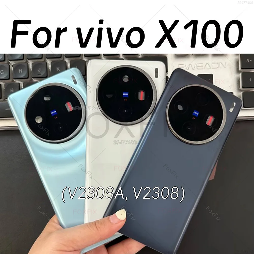 Glass Battery Back Cover For vivo X100 5G V2308 V2309A Rear