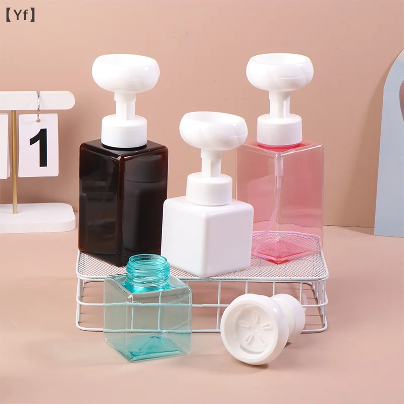 250/450ml Floral Foam Handsoap Cute Flower Bubble Bottle Liquid Soap Dispenser Hand Soap Pump Bottle Bathroom Press Hand Wash