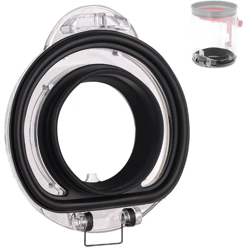 AEE4-Dust Bin Lid For Dyson V10 Digital Slim / V12 Slim Vacuum Attachments Replacement Dust Bucket Cover With Sealing Ring