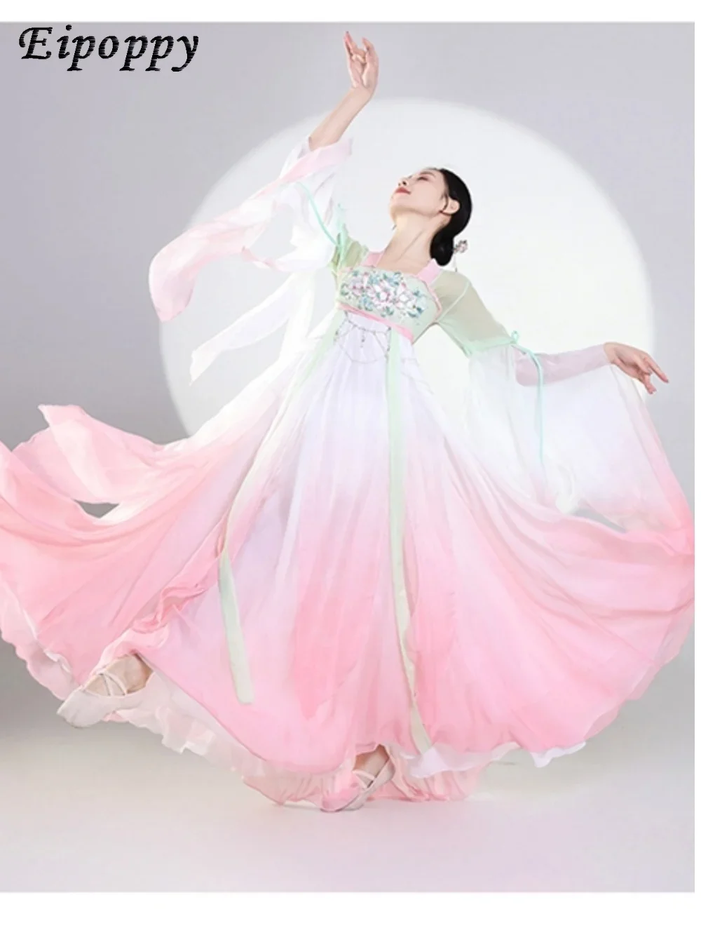 Classical dance elegant fairy silk dress