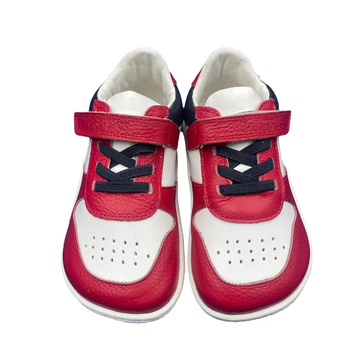 Tipsietoes New2 2025 printemps chaussure en cuir véritable pour filles et garçons enfants baskets pieds nus léger minimaliste sangle élastique