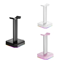 Headphone Bracket Display Rack RGB Backlight Head Mounted Stand Holder Desktop Organizer Vertical Bracket Hanger Durable