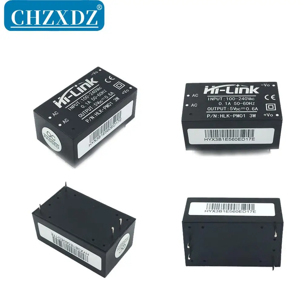 NEW 5/9/12/15/24V 2W-40W Isolated Switching Power Supply 220V Adjustable Step-Down HLK-PM01/5M05/10M12/20M12/30M12C