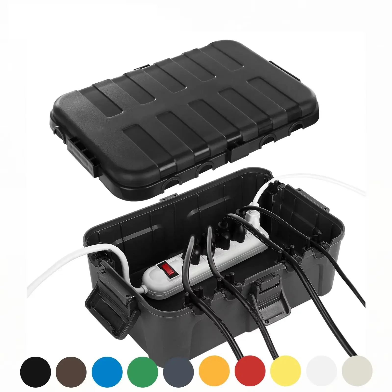 Extra Large Outdoor Electrical Box,Waterproof Extension Cord Cover Weatherproof, Protect Outlet, Plug, Socket, Timer