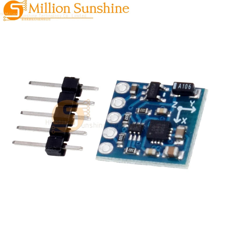 Placa de módulo de Sensor HMC5883 GY-271, 3V-5V, Triple eje, 3 ejes, brújula, magnetómetro, chips importados para Arduino