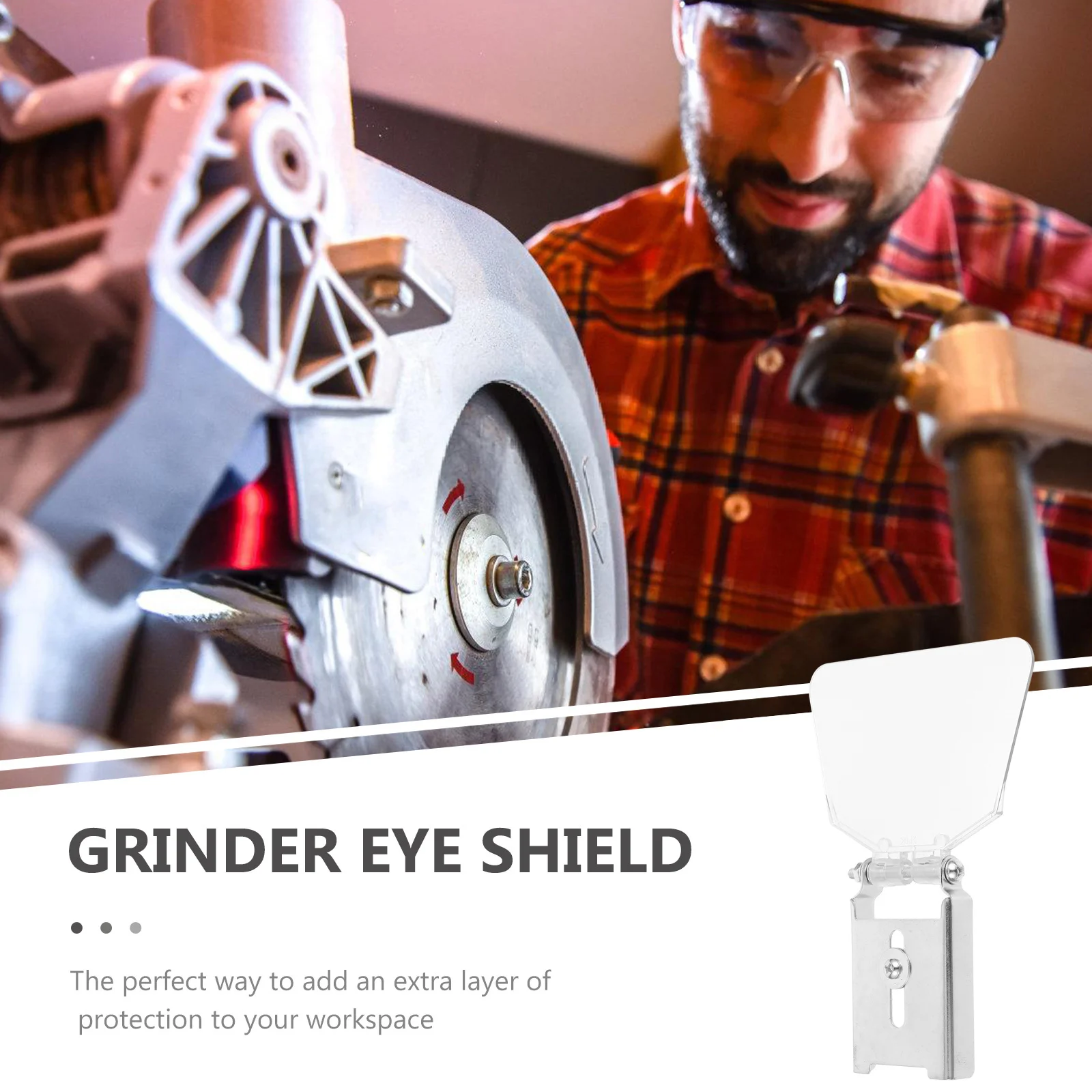 الفولاذ المقاوم للصدأ مقاعد البدلاء طاحونة الحرس درع العين حامي للسلامة دائم Abs الغطاء الواقي أداة التبعي #2