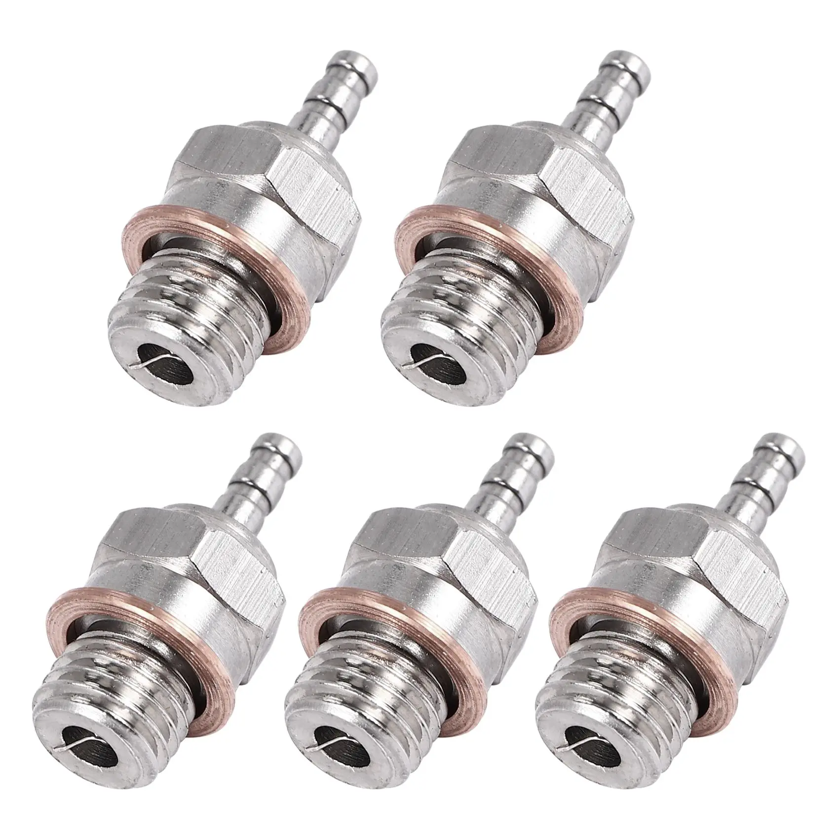 ABJG-5Pcs N3 Glow Plug Nitro Truck Hot Spark Engine Parts Accessories Replacement OS RC Model