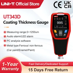 UNI-T UT343D rivestimento calibro di spessore retroilluminazione LCD 320x240 pixel Digital FE/NFE Tester di spessore della vernice per auto in metallo