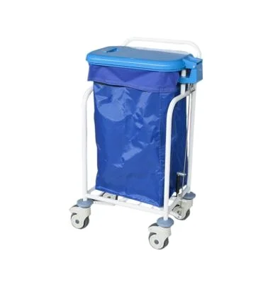 

HOCHEY MEDICAL Stainless Steel Hospital Medical Waste Trolley Hospital Medical Rubbish Trolley Moveable Waste Carts