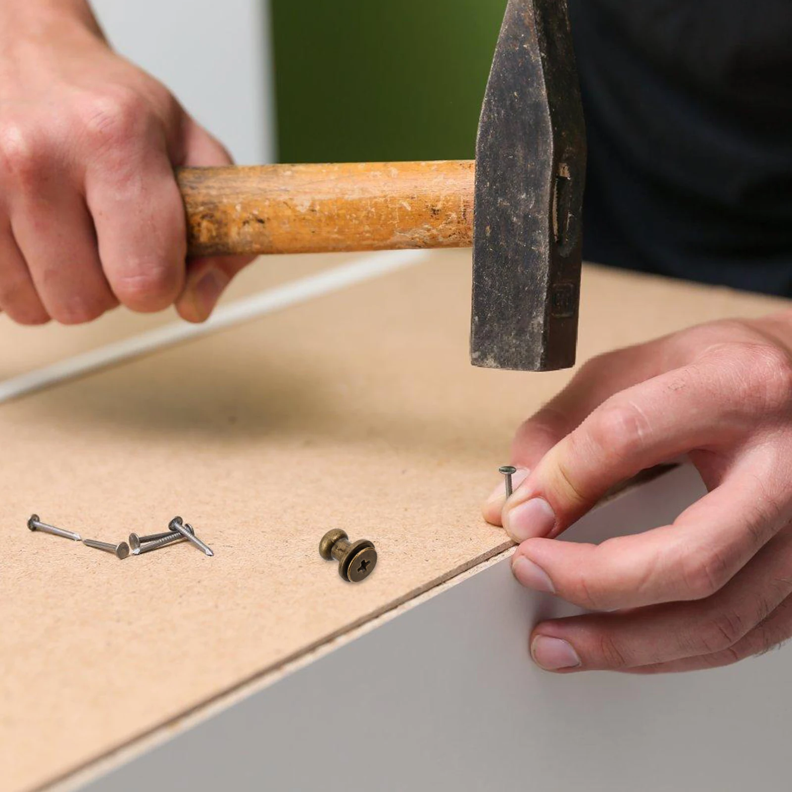 

30Pcs Cabinet Handles Small Knobs Durable Retro Decorative for Drawer Door Wardrobe Household Furniture Door Knobs