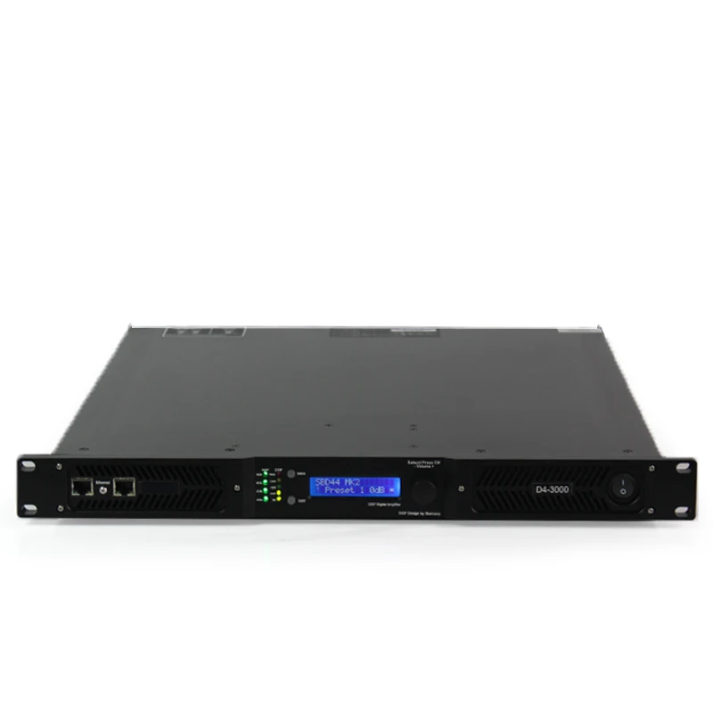 D4-3000 DSP Class D Work 2 Ohms 4 Channel 3000 Watts Power Amplifier Audio Professional