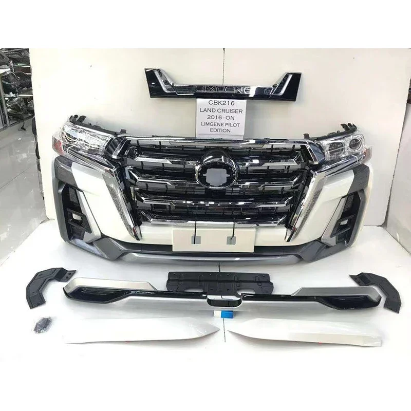 

High-quality surround fit for Land Cruiser 2016 middle net + front bumper + middle wing + rear trim custom