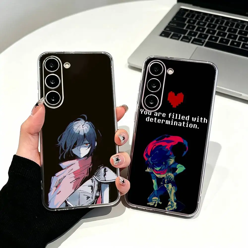 Game D-Deltarune Kris Phone Case For Samsung Galaxy A71,A70,A51,A40,A30,A52 Transparent Cover