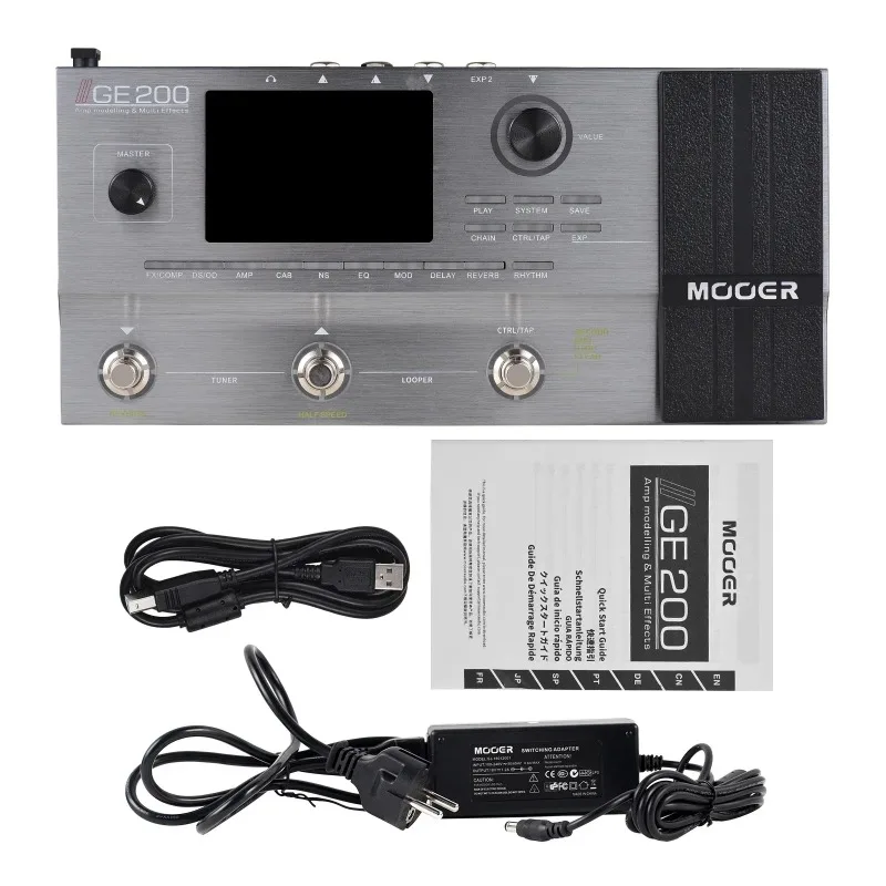 Guitar Multi-Effect Pedal | Speaker Simulation 40 Drum Beats 10 Metronome - Delay Reverb Integrated Effect Processor