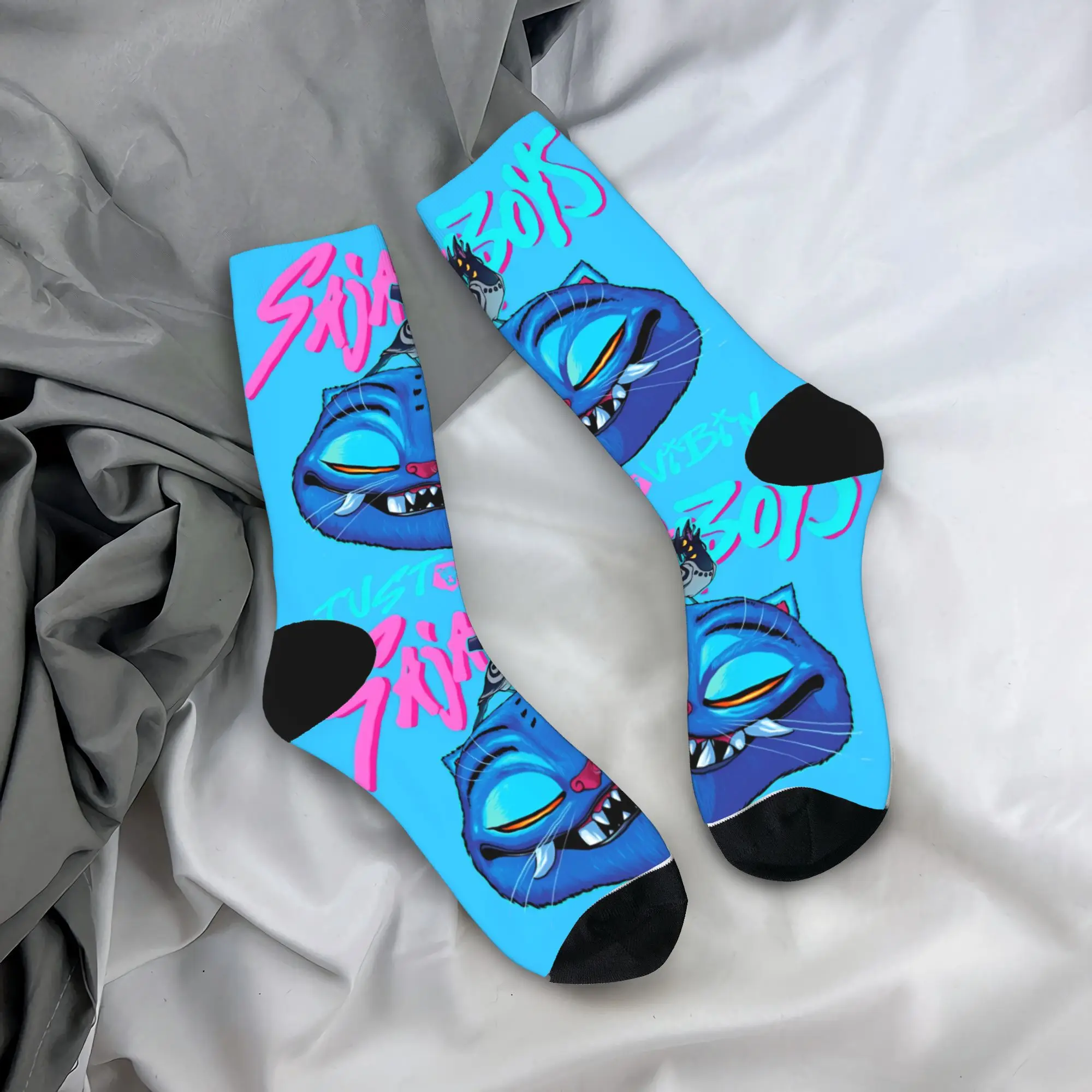 Kpop شيطان الصيادين ساجا بنين ديربي الطيور جاست فيبين الجوارب جوارب خمر الرجال لينة تشغيل الجوارب الخريف تصميم المضادة للانزلاق الجوارب #1