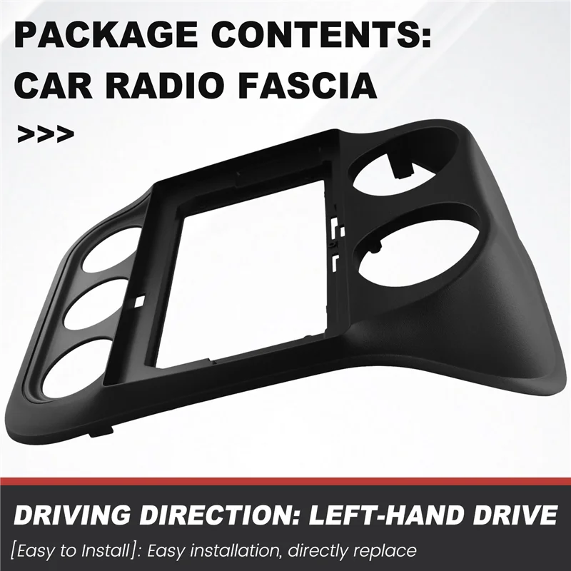 

AASS-2 Din 10.1 Inch Car Radio Installation Android GPS Mp5 Fascia Panel Frame For Jeep Dash Mount Kit Left-Hand Drive