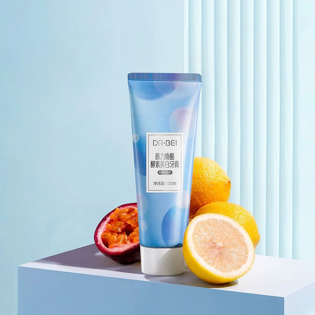 Xiaomi Youpin DR.BEI 효소 미백 치약, 상쾌한 과일 향, 변색 신선한 호흡 제거, 치아 얼룩, 여아용 100g