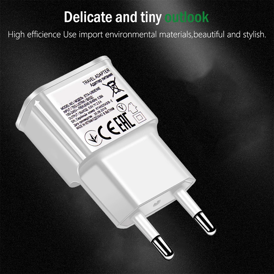 USB Charging Adaptive Fast charger For Samsung A20 A20E A30 A40 A50 A70 Note 10 9 8 Redmi K20 Pro Mobile phone Type C Cable