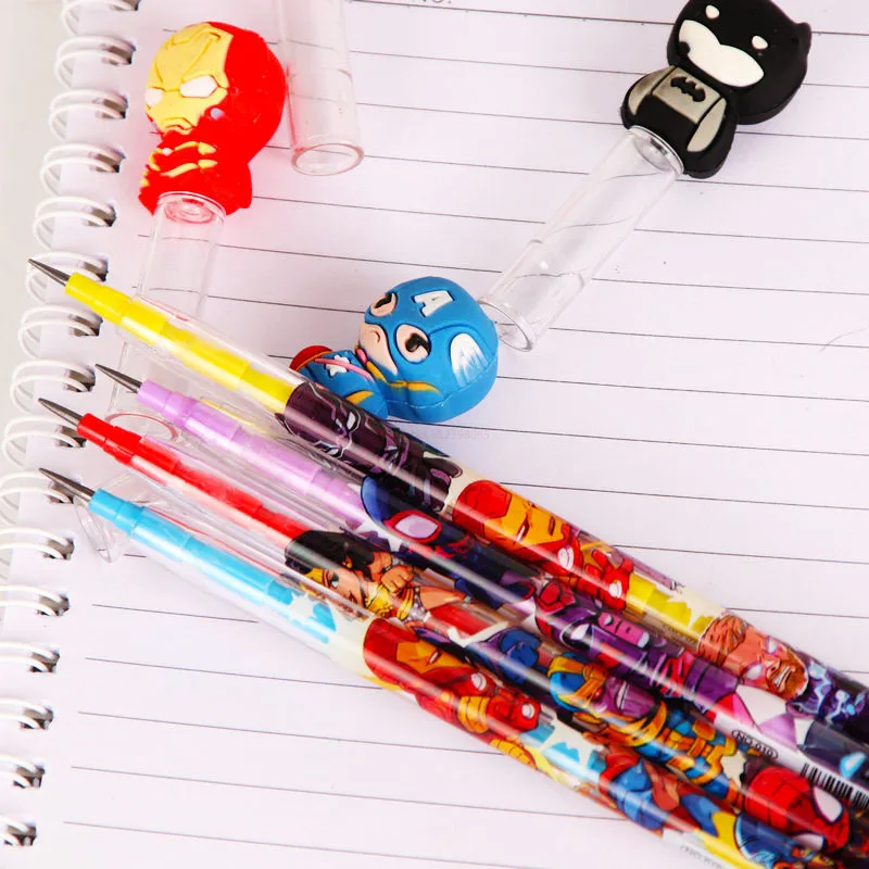 56 Pcs Disney Cartoon Mechanical Pencils For Students With Silicone Tips  Children Writing Supplies Stationery School Supplies