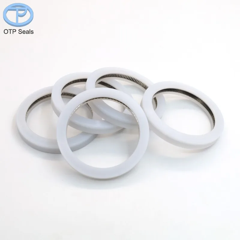 

End face spring inner seal UHMWPE UPE seals ultra-high molecular weight polyethylene double-layer v-spring factory customized