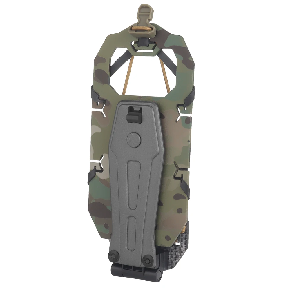 OPHIDIANTAC large size smart device MOLLE assembly folding design 90 degrees rotating mobile phone holder, suitable for hunting