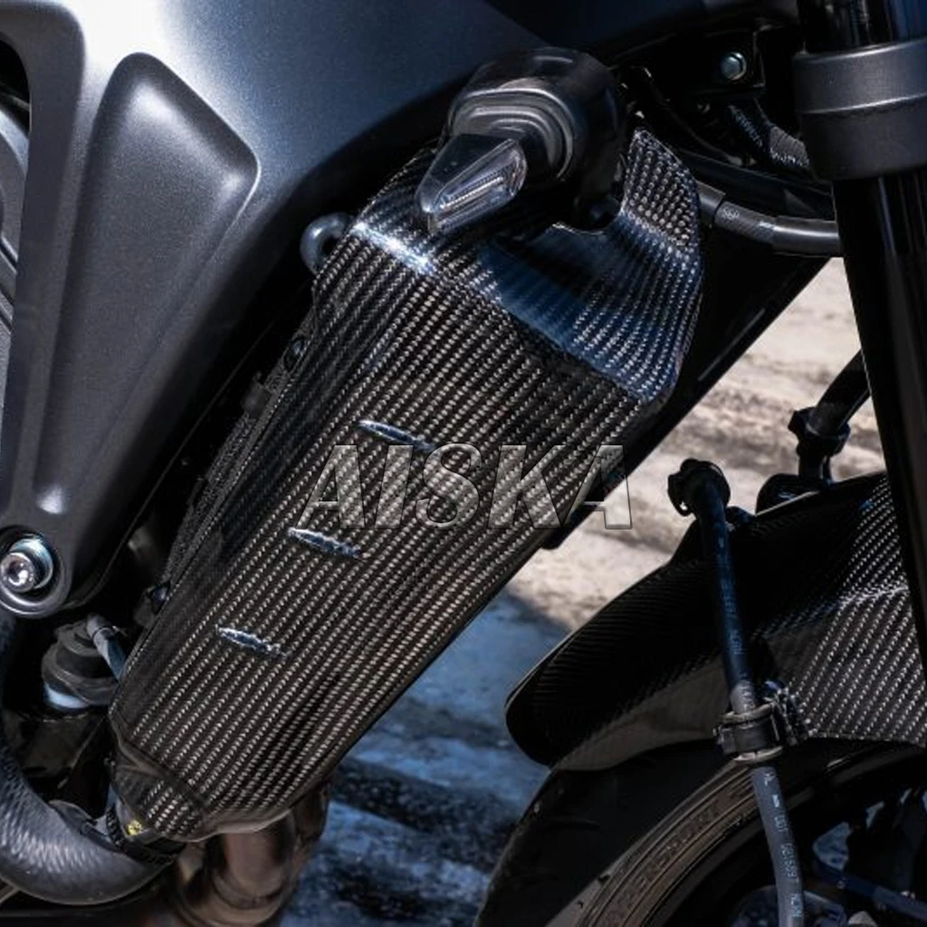 Motorcycle Accessories Water Tank Radiator Side Panels Fairing Kit 3K Pure Dry Carbon Fiber For YAMAHA MT09  FZ09 2021 2022 2023