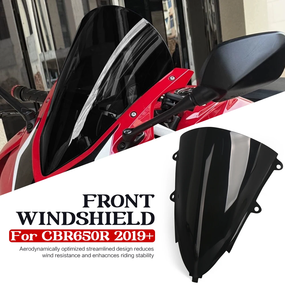

For Honda CBR 650 R CBR650R CBR650 R CBR 650R Motorcycle Accessories Windscreen Windshield Wind Deflectors 2019-2025