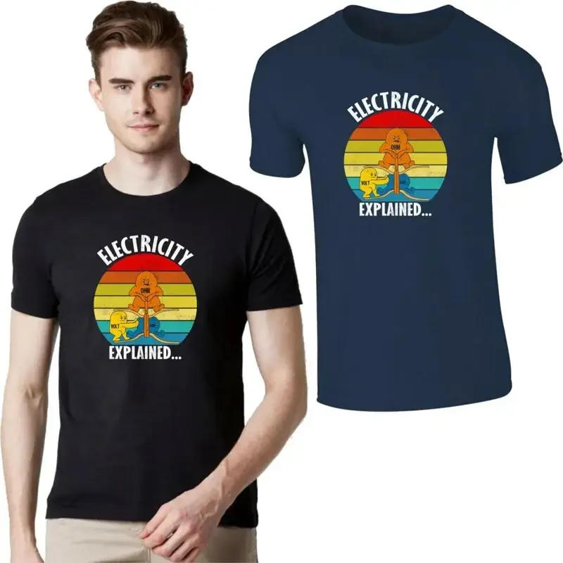 Explained Nerd Electrician T Shirt Ohm Electricity Volt Physics Amp Funny
