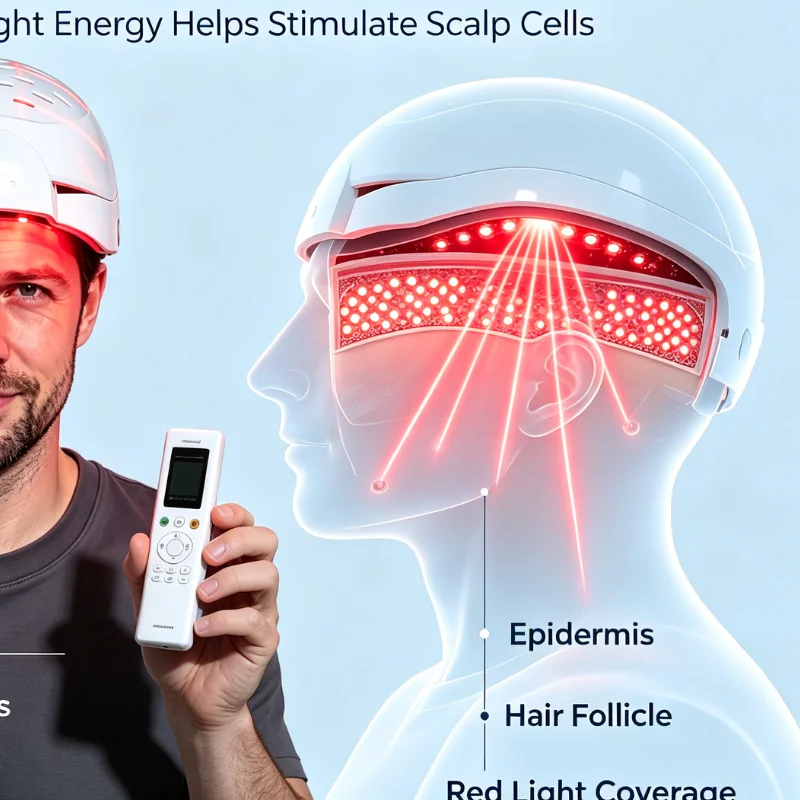 300 Diodes 650nm LLLT Cold Laser Hair Growth Helmet Medical Grade for Scalp Regrowth Physical Therapy Home Use