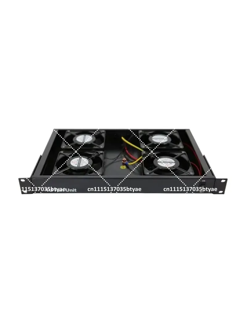 4 Fan Shelf Cooling Unit Fits Standard 19-inch Rack Server Rack Mount Fan