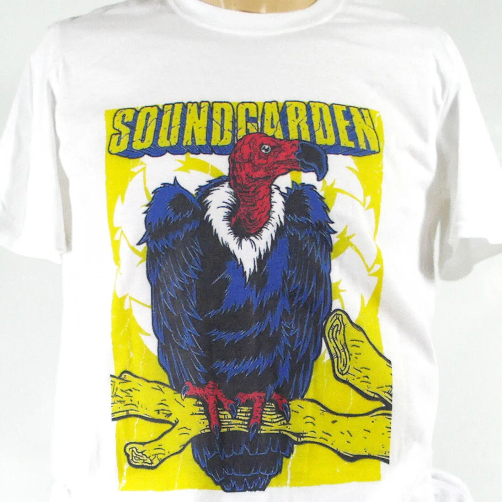 Soundgarden Grunge Punk Rock White Unisex T-shirt S-3XL