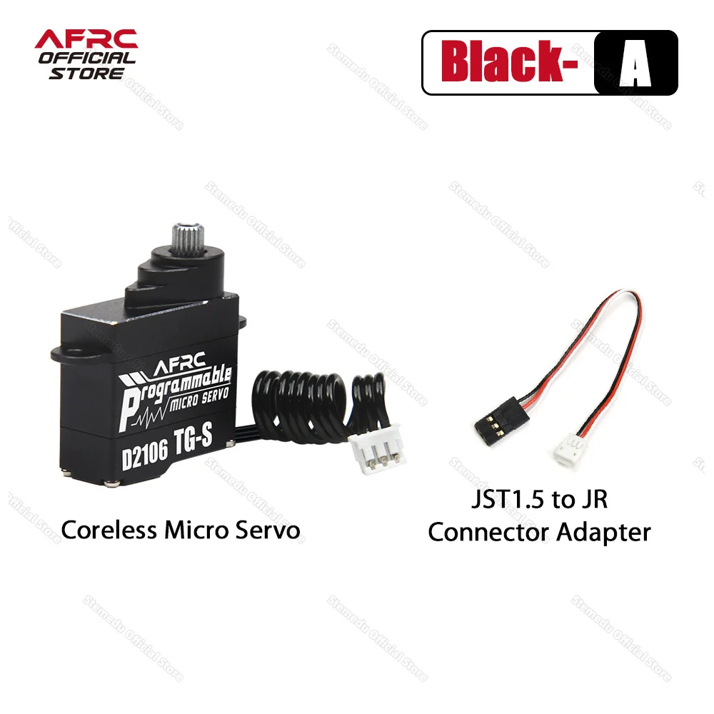 

AFRC-D2106TG-S 3.7g All Metal Programmable Micro Servo 8.4V High Voltage For 1/32 1/28 Racing MINI Glider DIY Assembly Upgrading