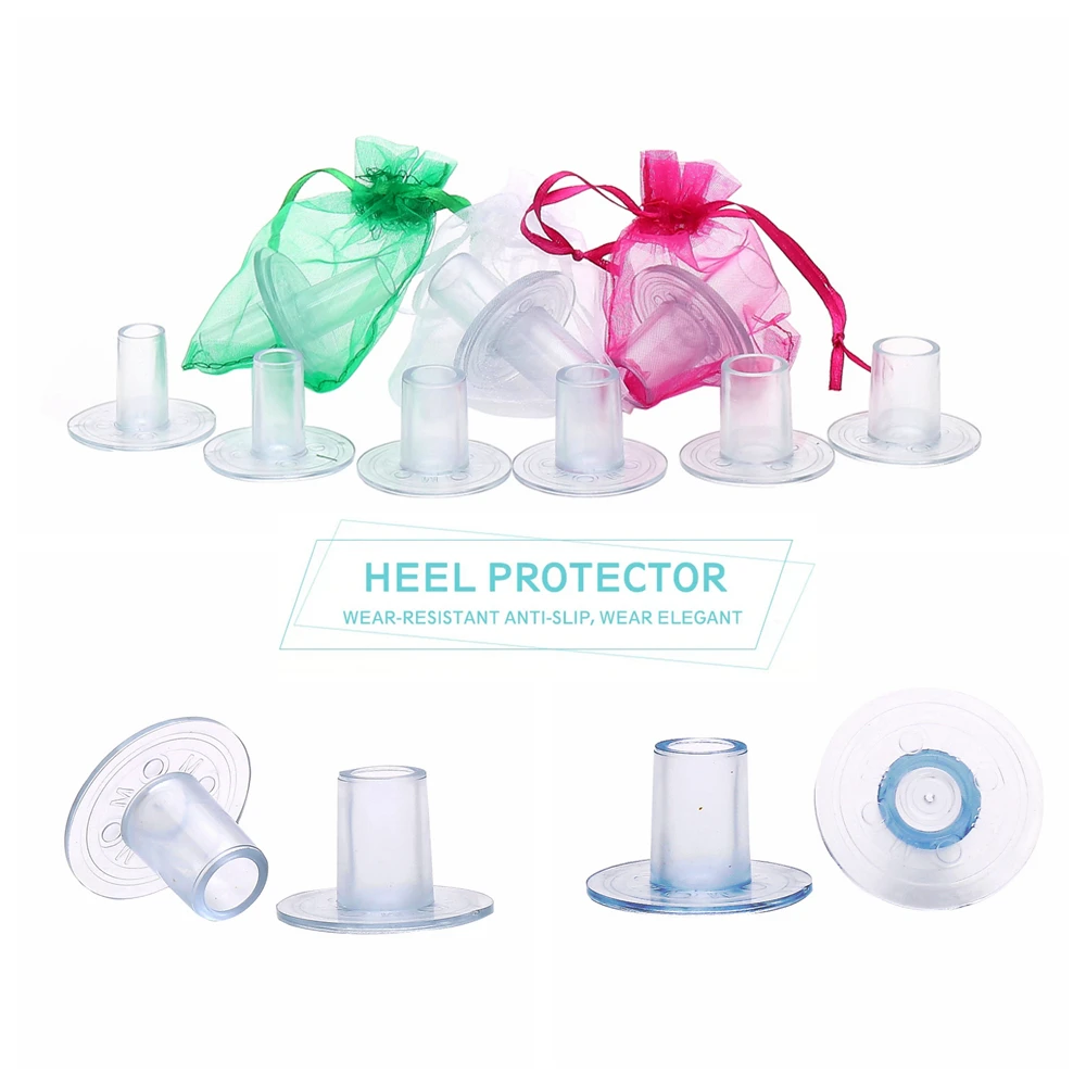 

100 Pairs High Heel Protectors Latin Dancing Stiletto Covers Non-slip Silicone High Heeler Heel Stoppers For Wedding Party Favor