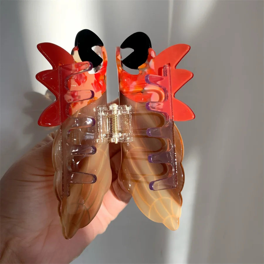 NC 2025 لطيف الناسك كراب مشبك شعر الكرتون تصميم Kawaii صديقة للبيئة خلات مخلب كليب إكسسوارات الشعر للنساء الفتيات