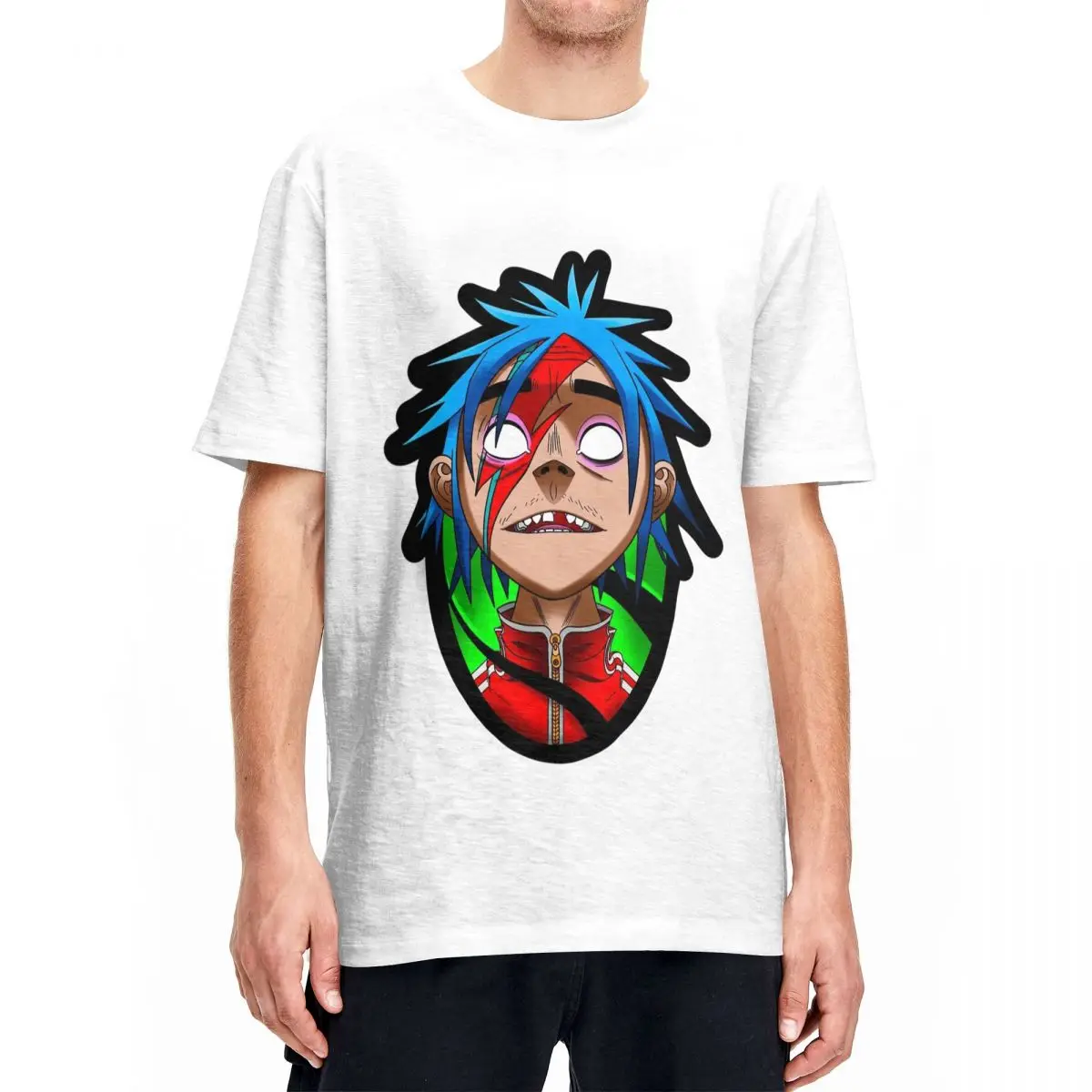 2d Gorillaz Music T Shirts Men Women Pure Cotton Leisure T-Shirt Crewneck Hip Hop Tees Short Sleeve Clothes Gift