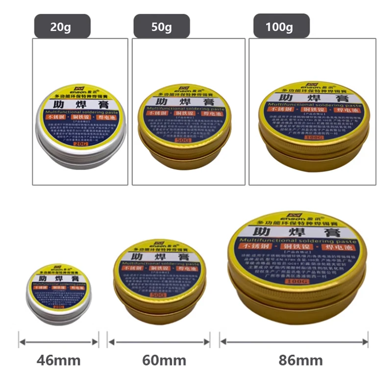 Multifunctional Solder paste Flux Environmental Metal Welding Repair/Rework Flux Solder For Stainless Steel/Copper/18650 Battery