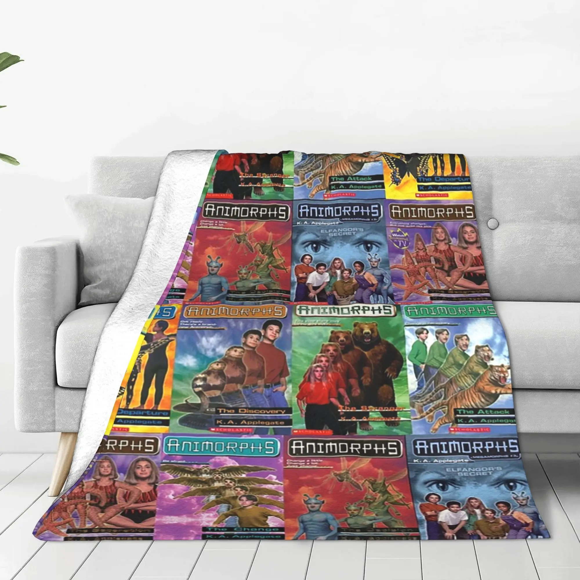 Animorphs-fundas para libros, manta ligera de franela para sofá, ropa de cama, colcha de viaje