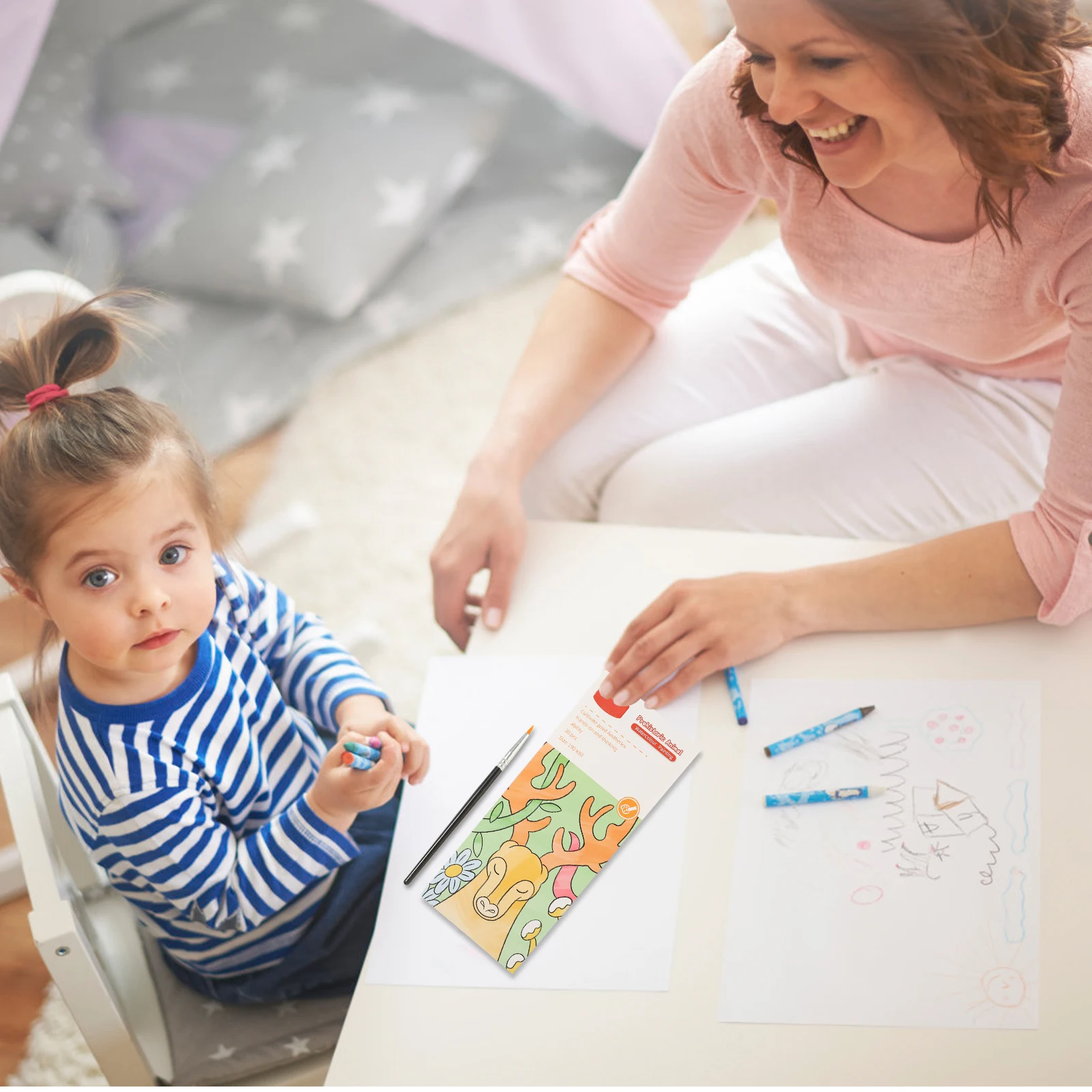 

Graffiti Watercolor Painting Book Toddler Painting Book For Kids Color Learning Craft DIY Safe Art