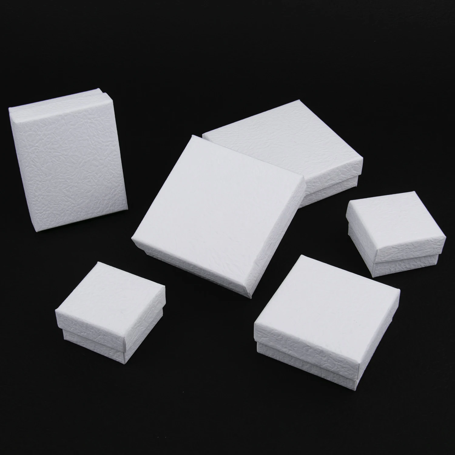 1pcs White Paper Packages Cardboard Bracelet Boxes Rectangle Square Gifts Present Storage Display Storage Box For Jewelry