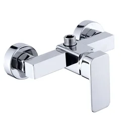 Shower Faucet Metal Hot And Cold Water Mixer Wall Mounted Metal Single Handle Bath Taps For Bathroom
