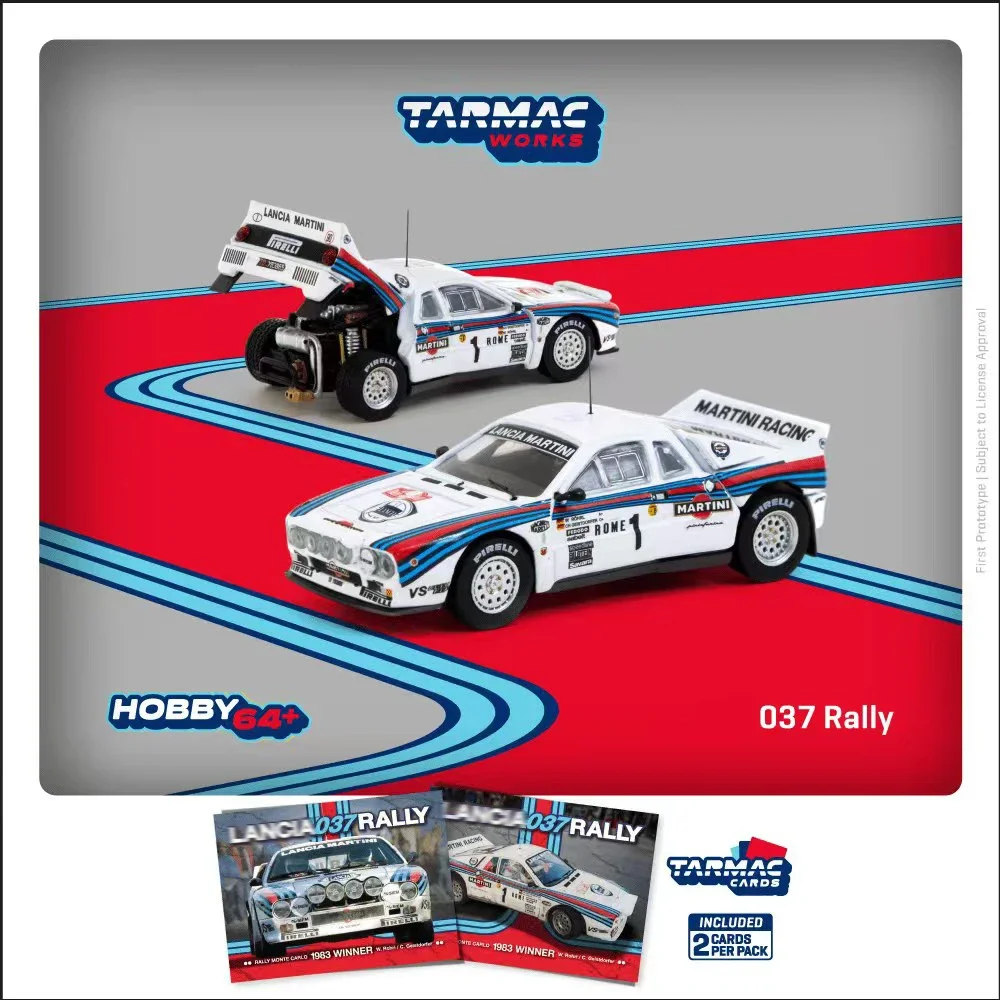 PreSale 1:64 TW 037 Rally MonteCarlo 1983 Tarmac Works Diecast Car Model Collection Miniature Toy