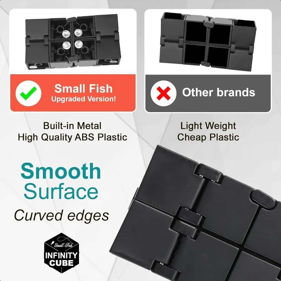 Infinity Cube Sensory Fidget Toy EDC Fidgeting Game for and Adults Cool Mini Gadget Best for Str and Anxiety Relief and Kill Ti