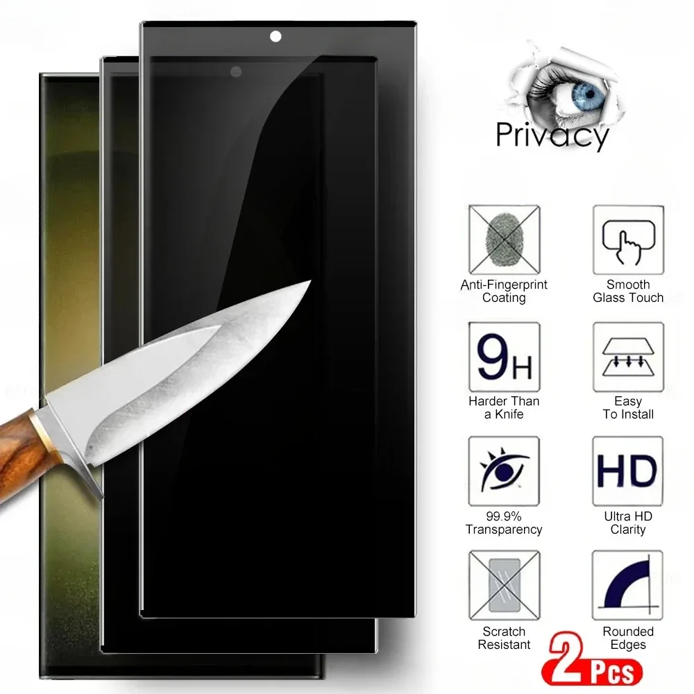 

For Samsung Galaxy S23 S24 Ultra Privacy Tempered Glass S23Ultra S24Ultra S 24 Plus 5G Anti-spy Peep Screen Protector Cover
