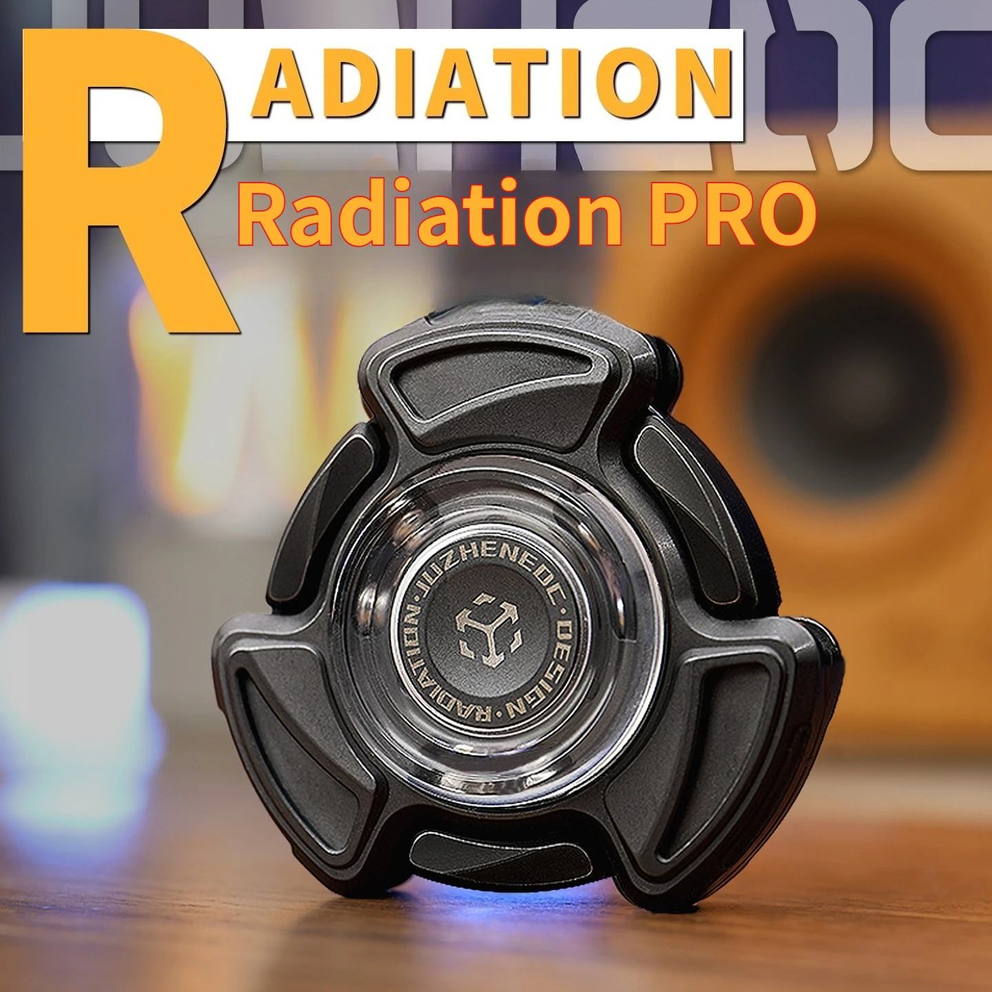 Matrix EDC Radiation PRO Internal Armor Opening Three-Page Fidget Spinner Desktop Decompression Toy