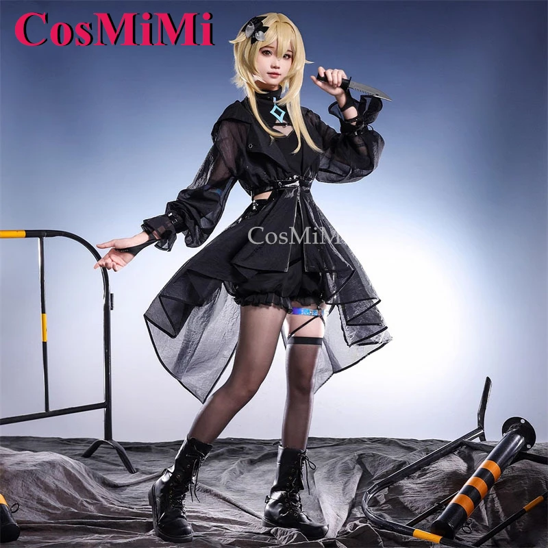 

CosMiMi Game Genshin Impact Aether/Lumine Cosplay Costume Sniper Killer Fashion Battle Uniform Carnival Party Role Play Clothing