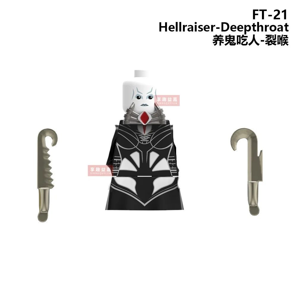 Allerheiligen Hellraiser Action Pinhead Deepthroat Figuren MOC Bausteine Promi-Spieler Ziegel Spielzeug Für Kinder Geschenke