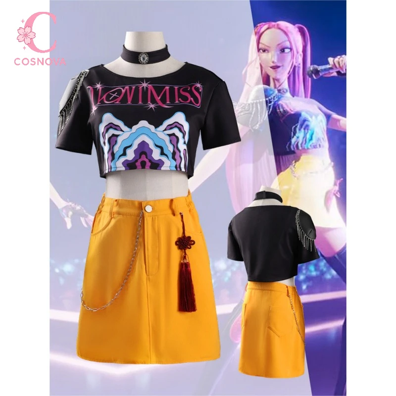 أزياء أنيمي شيطان هنتر سكواد لوم زوي ميرا التأثيرية مجموعة كاملة للفتيات Kpop أيدول لعب الأدوار كرنفال الزي بدلة حفلات الهالوين