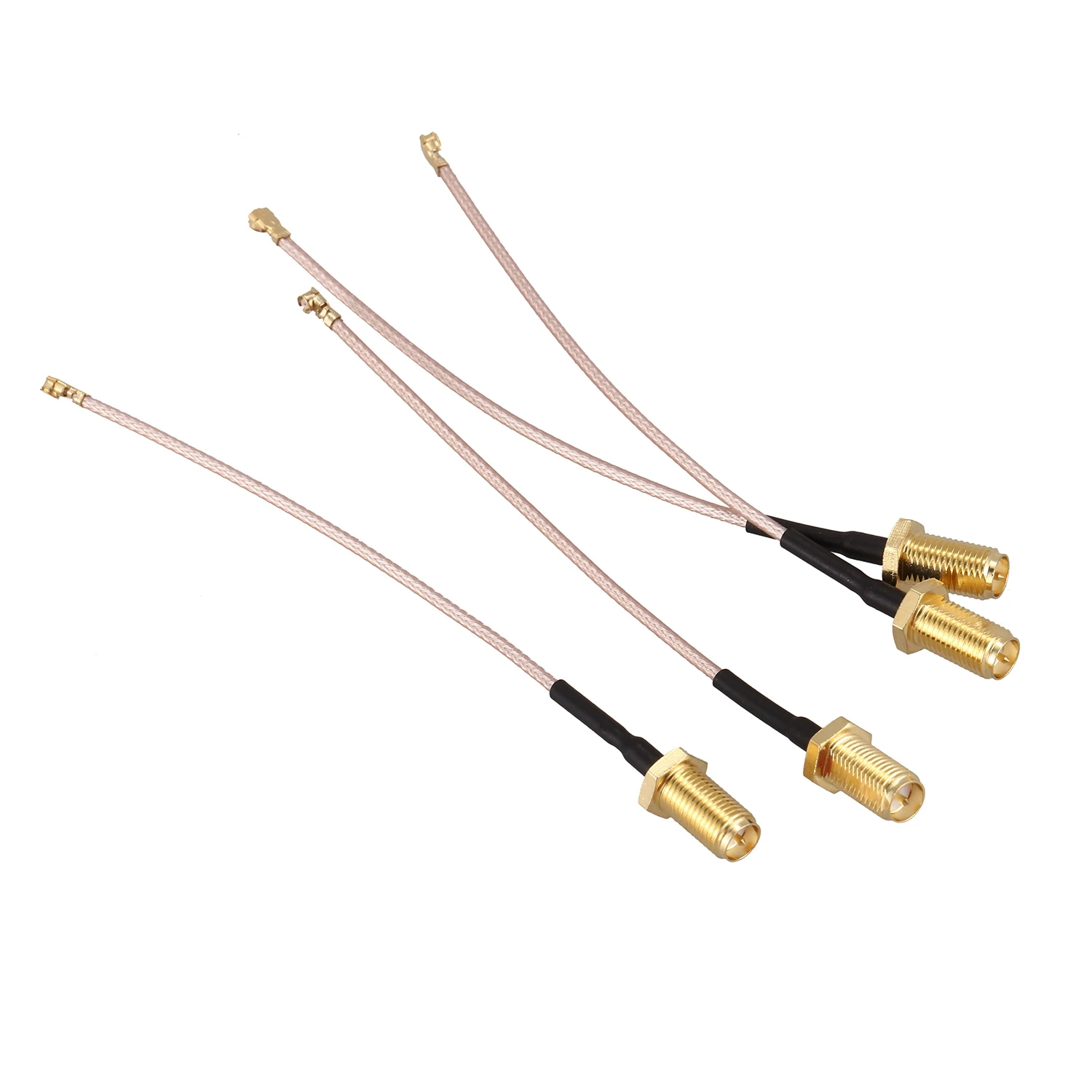 Pack of 4 RF U.FL(IPEX/IPX) Mini PCI to RP-SMA Female Pigtail Antenna Wi-Fi Coaxial -178 Low Loss Cable (4 inch (10 cm))